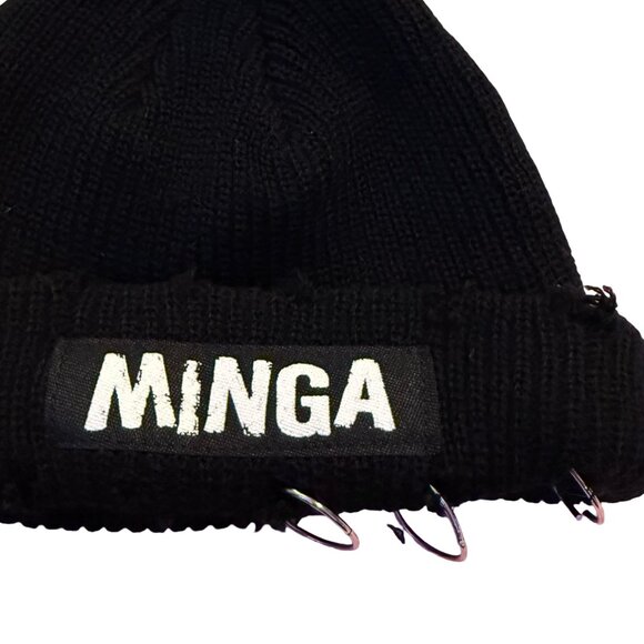 Minga Printed Pierced Beanie - Picture 3 of 3